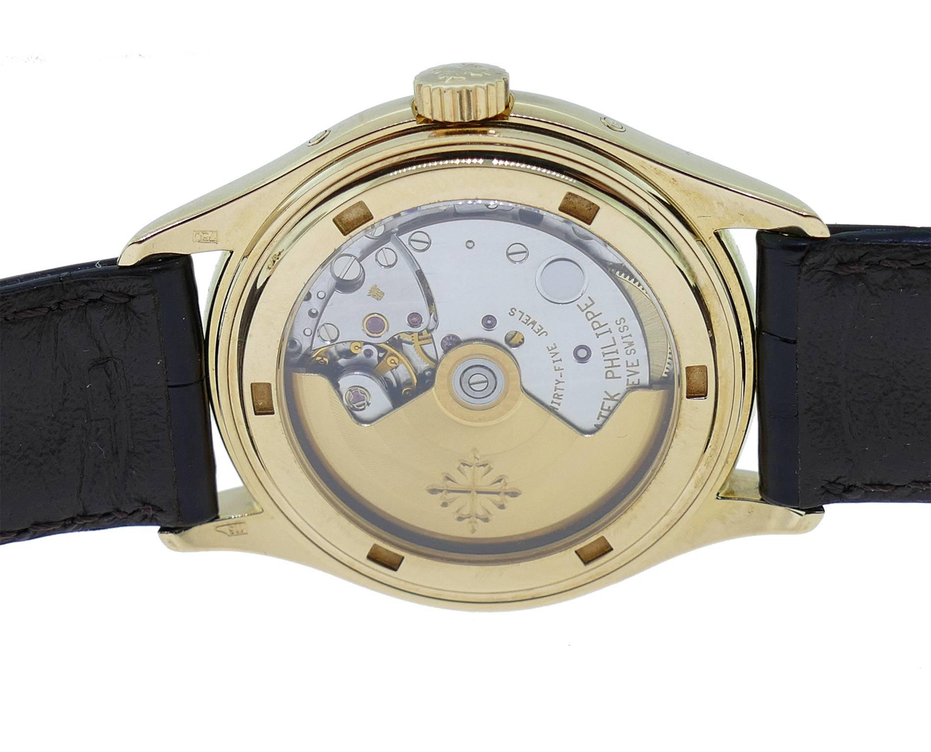 Patek Philippe Yellow Gold Annual Calendar Wristwatch Ref 5035J  3
