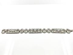 Stunning Antique Estate Art Deco 14 TCW Diamond Bracelet in Platinum