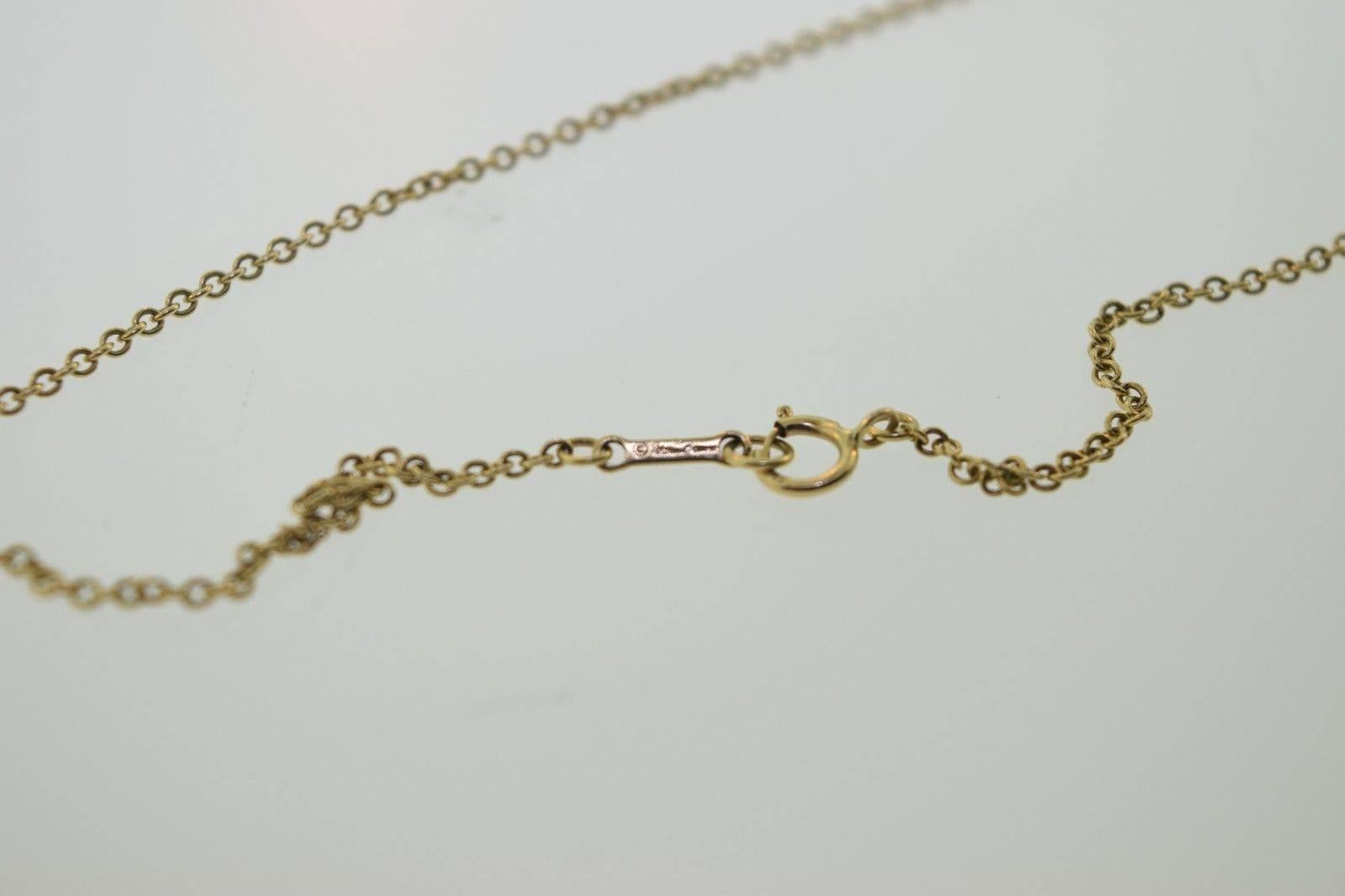 Women's or Men's Tiffany & Co. Gold Swirl Spiral Necklace Pendant 