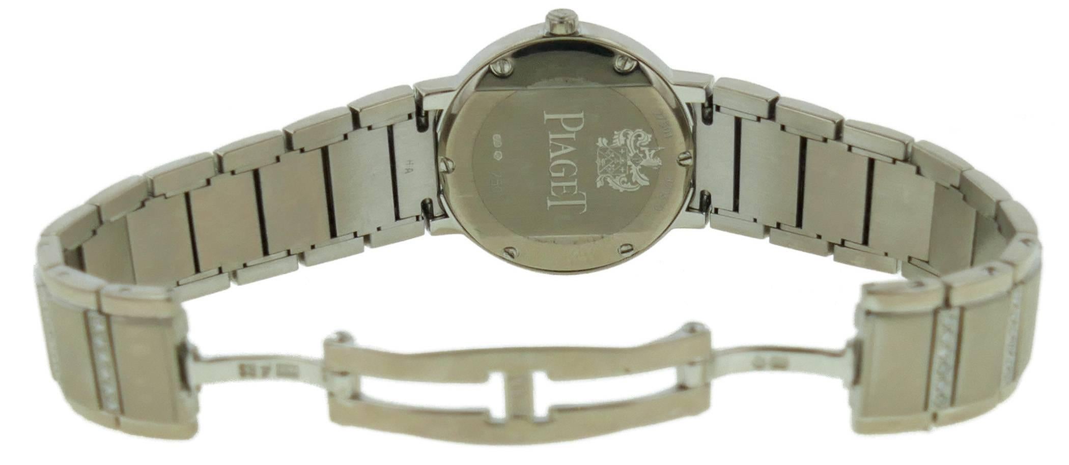 Ladies Piaget Polo 18k White Gold Watch W/ Diamonds Ref G0A36233 Retails $66, 000 1