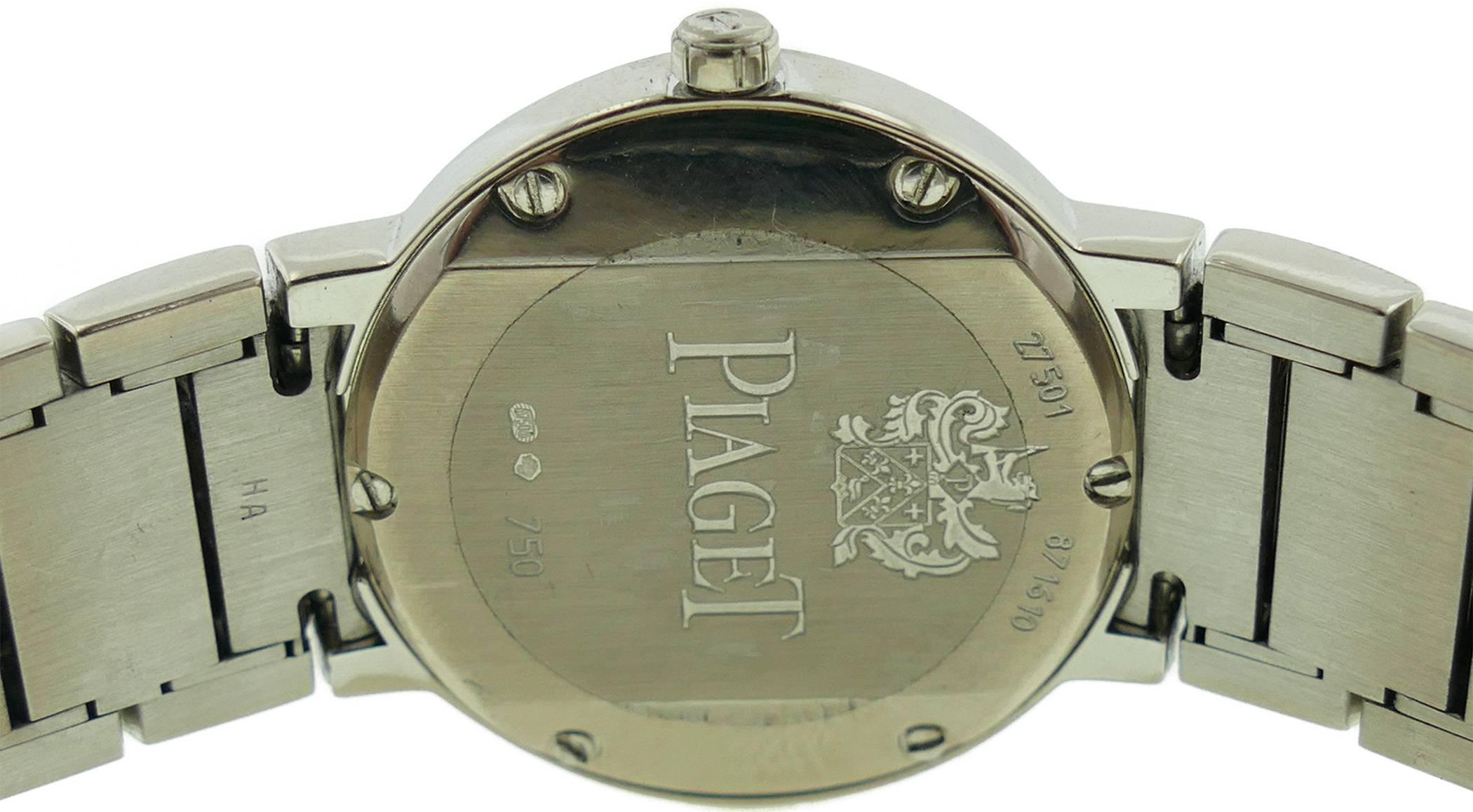 Ladies Piaget Polo 18k White Gold Watch W/ Diamonds Ref G0A36233 Retails $66, 000 2