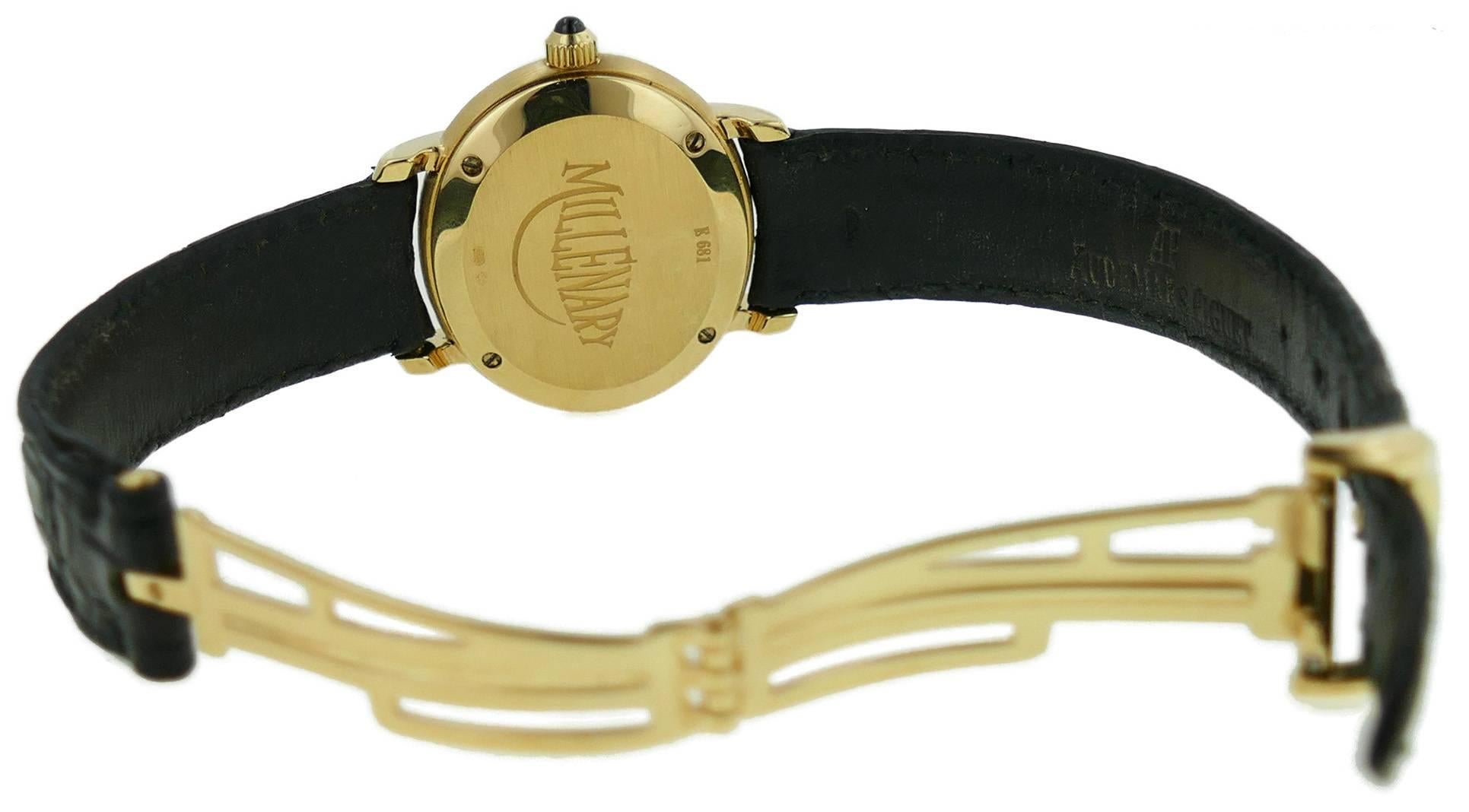 Audemars Piguet Ladies Yellow Gold Millenary Automatic Wristwatch  For Sale 1