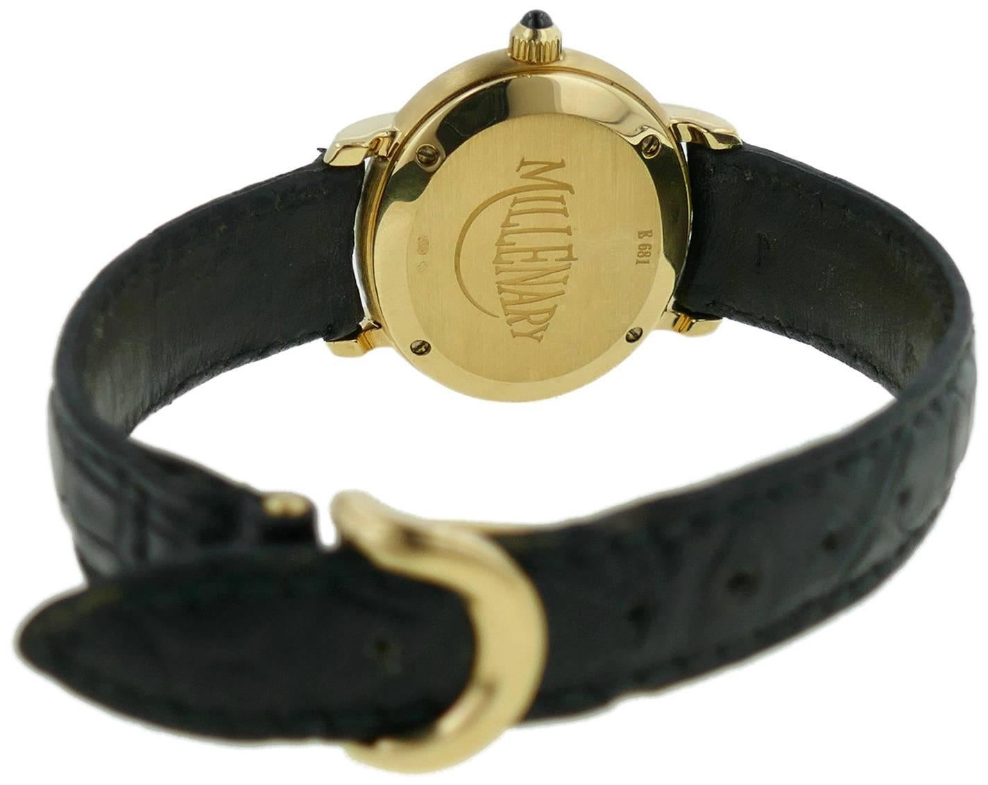 Women's Audemars Piguet Ladies Yellow Gold Millenary Automatic Wristwatch  For Sale