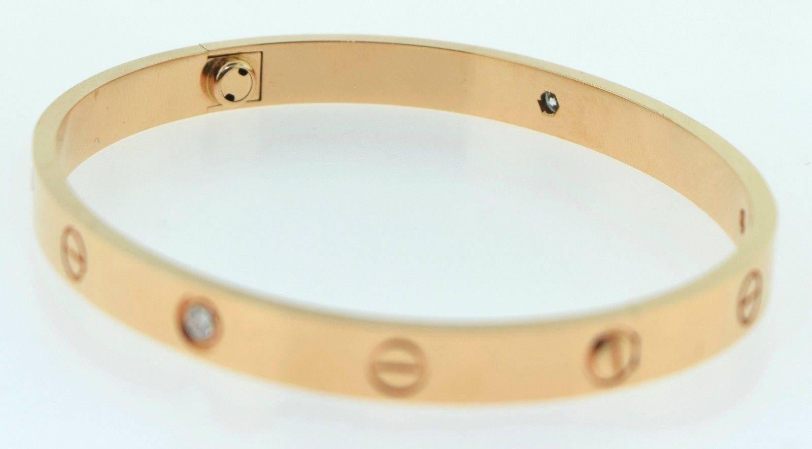Cartier Rose Gold Love Bracelet Size 19 1