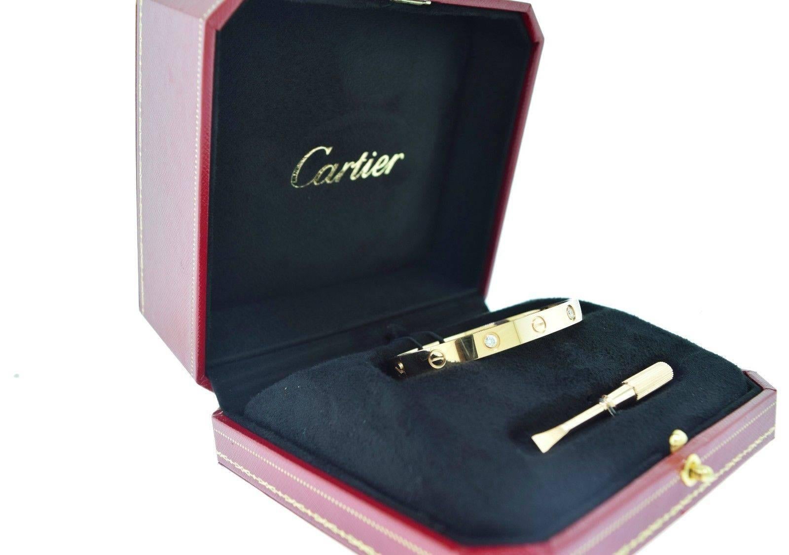 Cartier Rose Gold Love Bracelet Size 19 2
