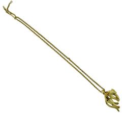 Cartier Yellow Gold Panthère Pendant with separate Cartier Chain