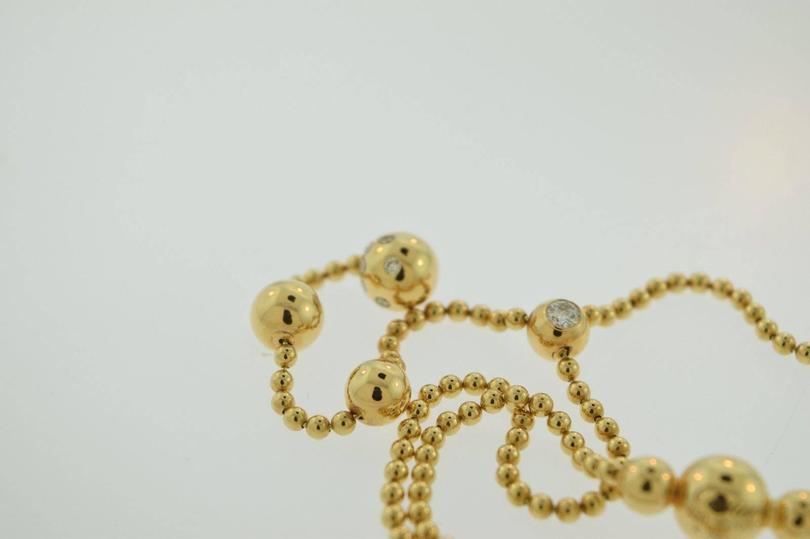 Cartier Pluie de Diamants 18k Yellow Gold Necklace In Excellent Condition In Miami, FL