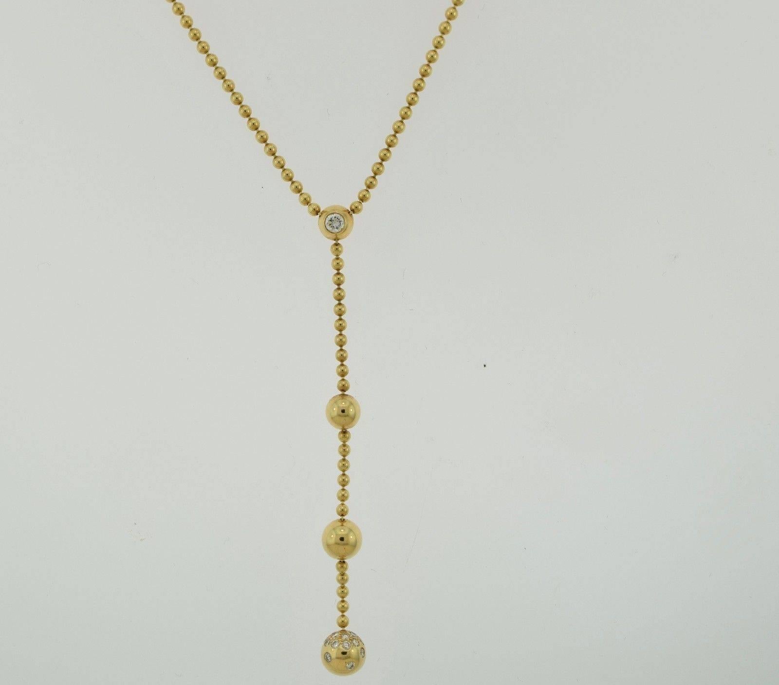 Cartier Pluie de Diamants 18k Yellow Gold Necklace 4
