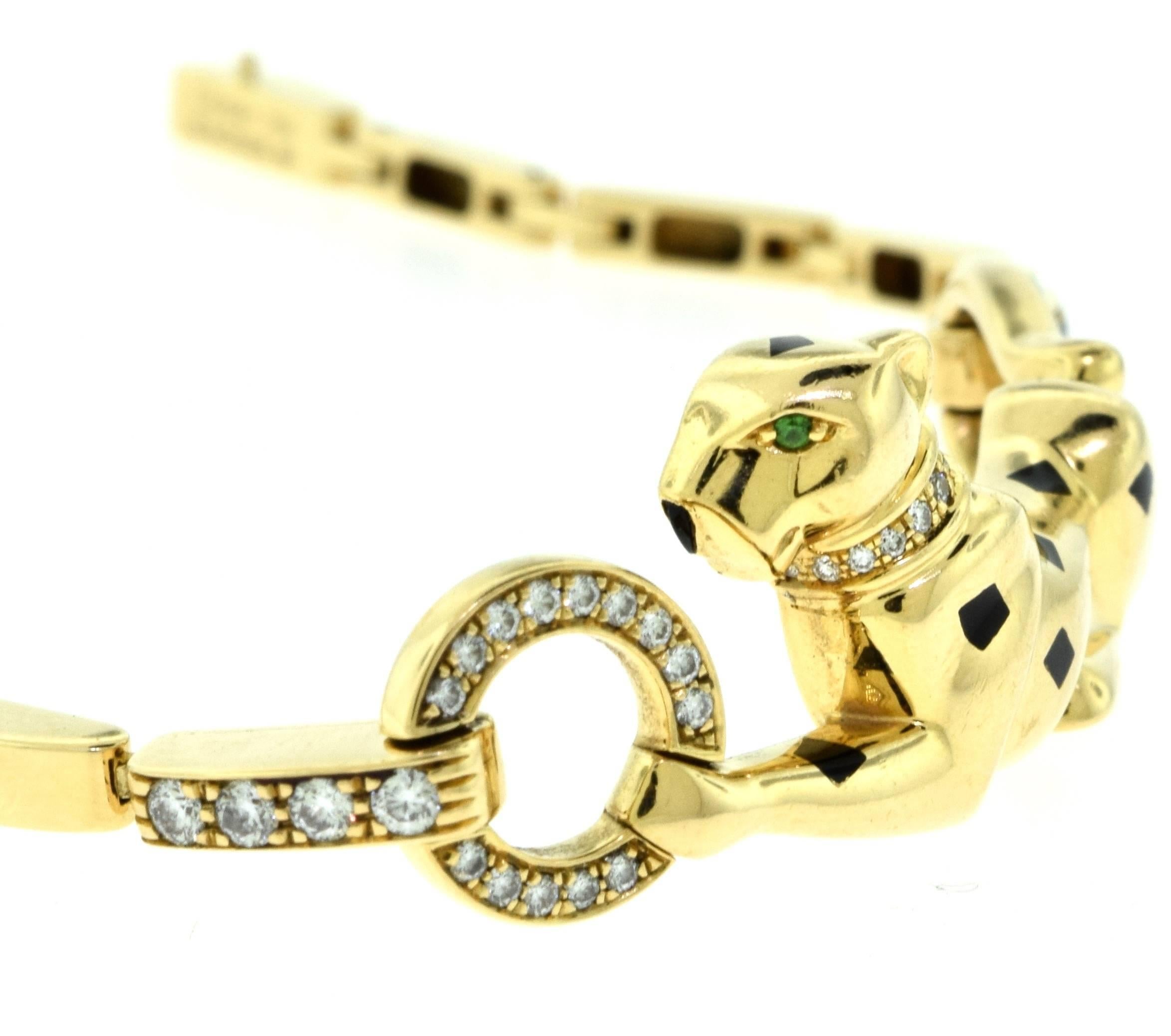 Cartier Panthère de Cartier Yellow Gold Bracelet For Sale 1