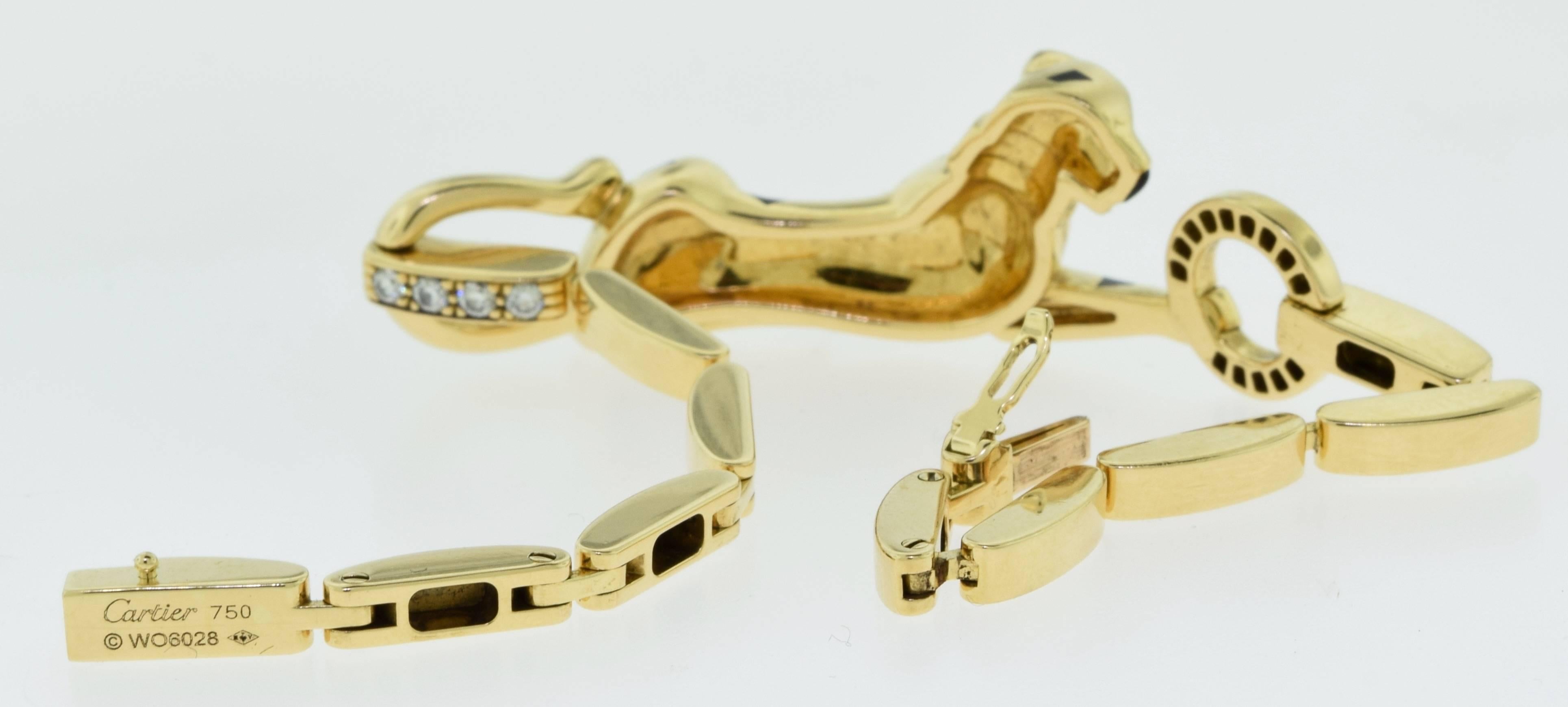 Cartier Panthère de Cartier Yellow Gold Bracelet For Sale 2