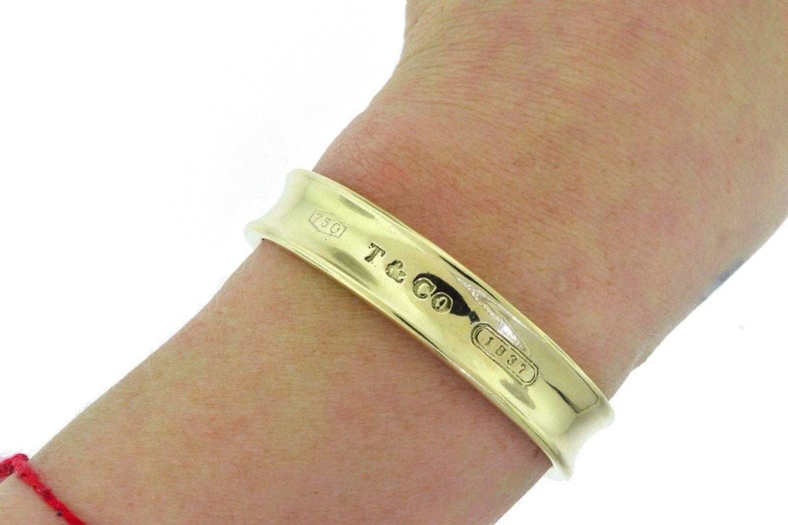 Tiffany & Co. Yellow Gold 1837 Cuff For Sale 1