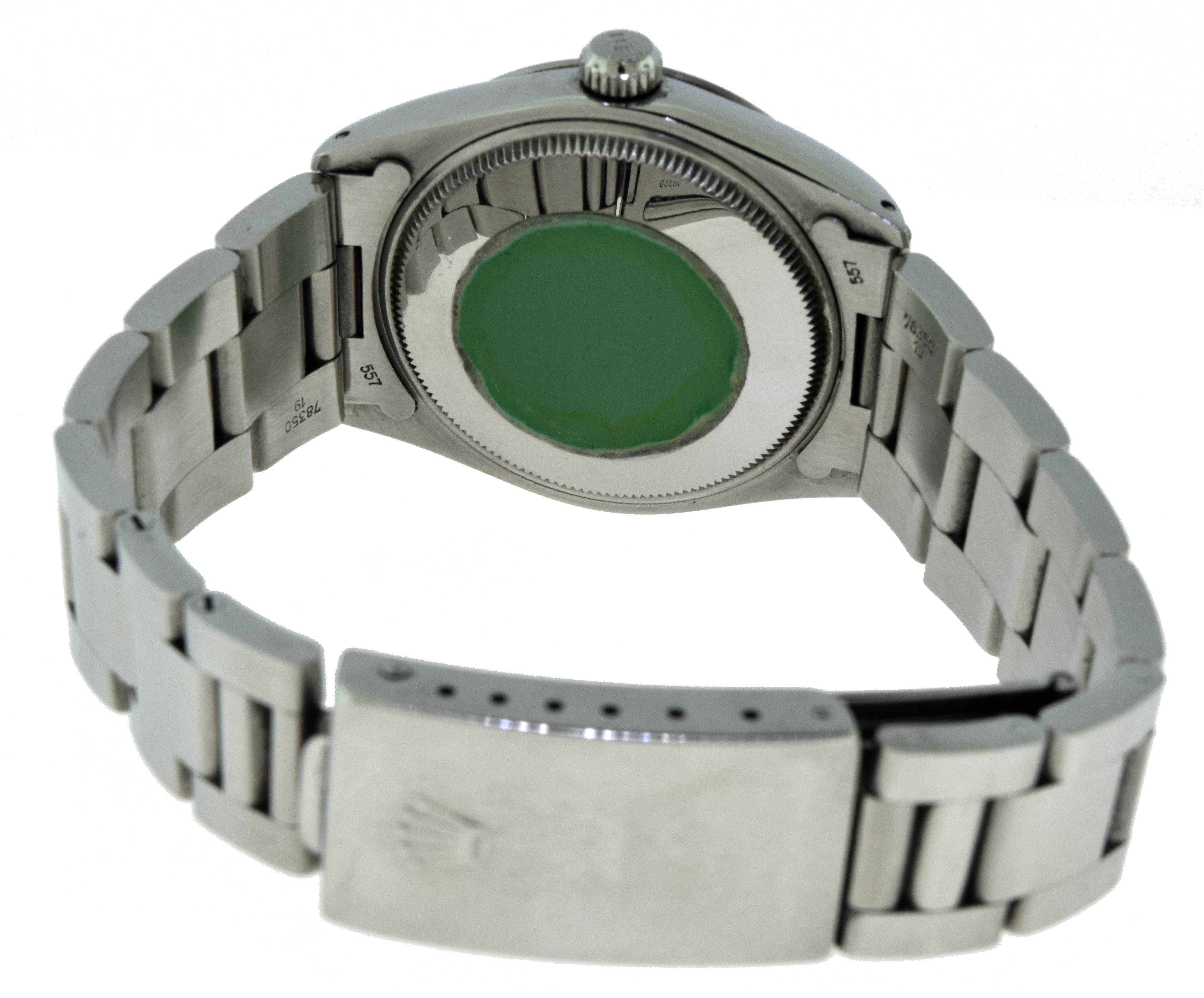 Rolex Air King Oyster Perpetual Precision Stainless Steel Watch Model 5500 1