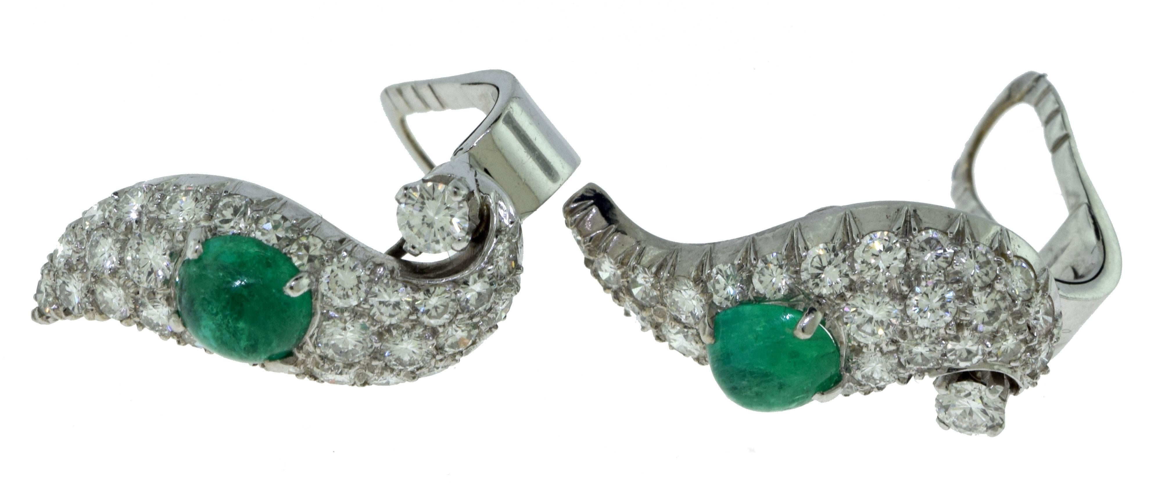 Metal: Platinum
Stones: Emeralds
Total Carat Weight: 5 carat
Dimensions: 1.0 x 0.45 inches