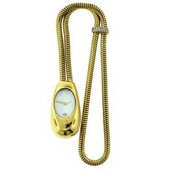 Van Cleef & Arpels Cadenas Serties Yellow Gold Snake Bracelet Wristwatch