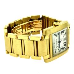 Cartier Tank Française 1840 Yellow Gold Large Ladies Wristwatch