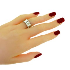 Van Cleef & Arpels Perlée Signature Ring in 18 Karat White Gold