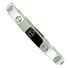 Cartier Love Bracelet in 18 Karat White Gold 9