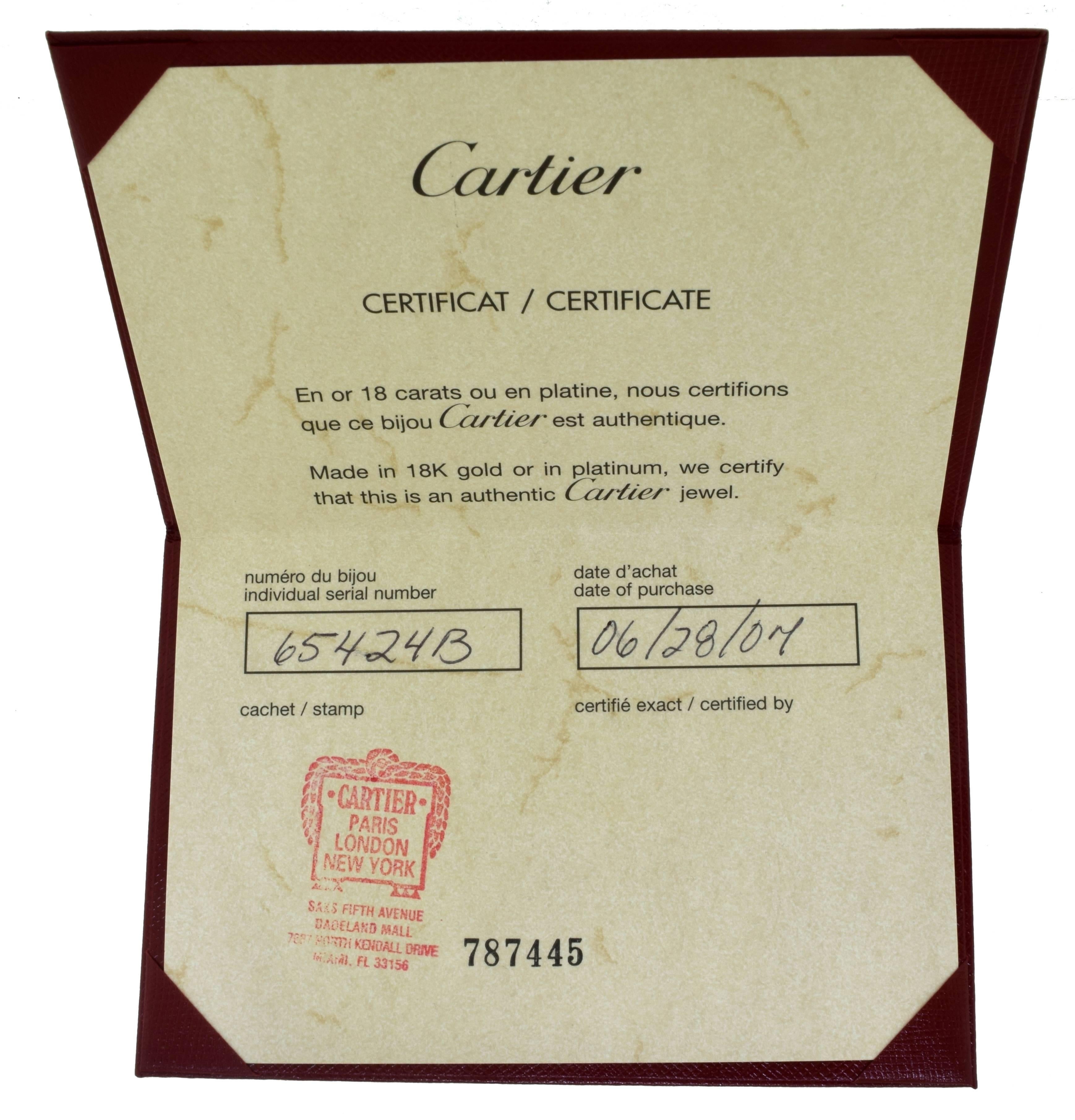 Cartier La Dona Diamond Two Bracelet Pair Set with Certificate For Sale 2