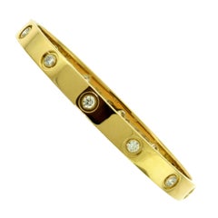 Cartier Love Bracelet in 18 Karat Yellow Gold, Ten Diamonds 4
