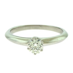 Tiffany & Co. Solitaire Diamond Engagement Ring in Platinum, GIA