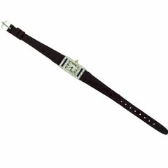 Cartier Art Deco Ladies Rectangle Diamond Sapphire European Movement Watch
