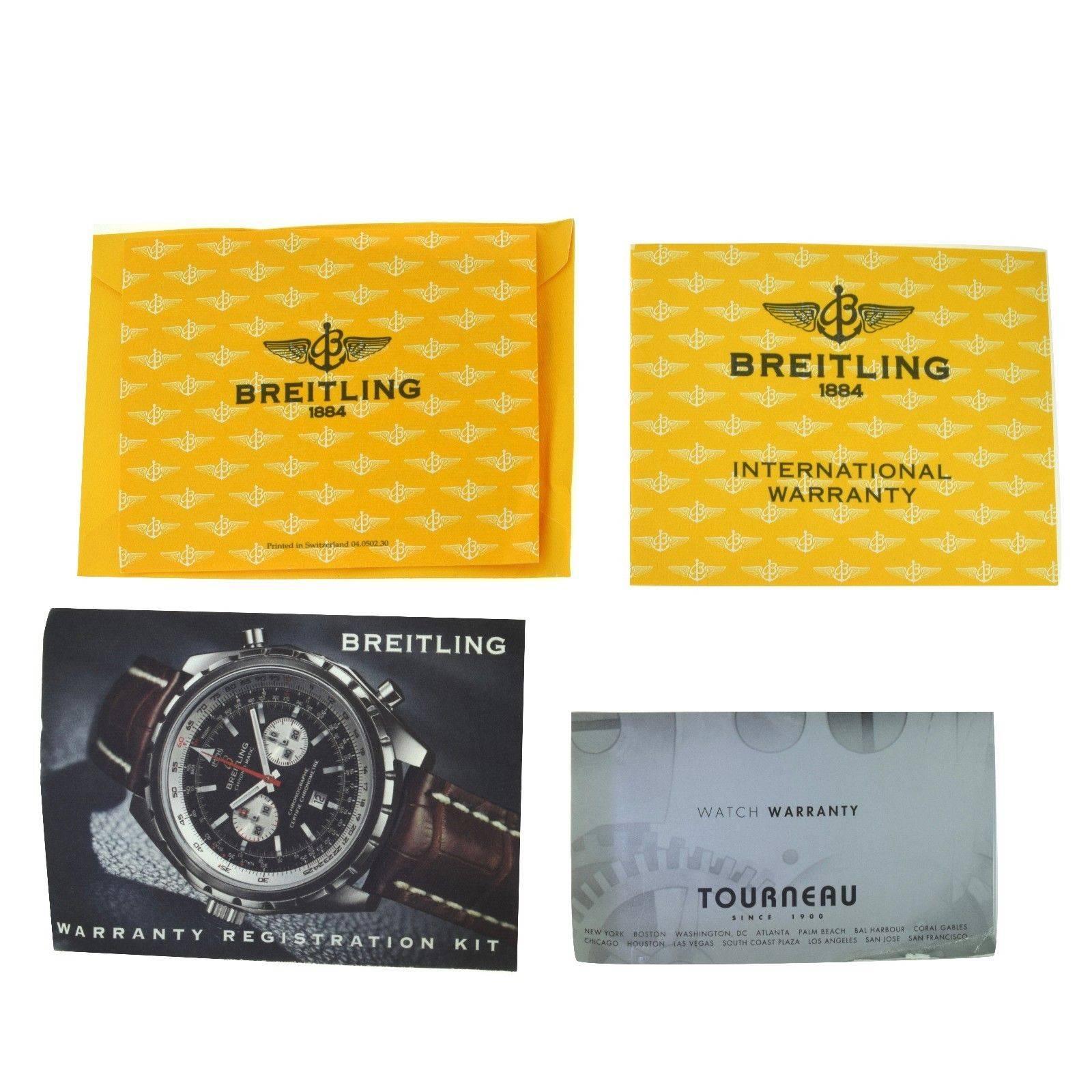 Breitling for Bentley Special Edition A25362 Steel Watch, Box and Papers For Sale 1