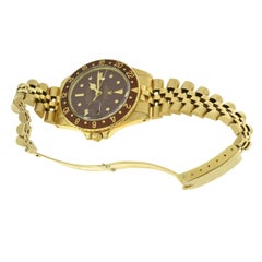 Rolex GMT Master Chocolate "Nipple" Dial 18k Yellow Gold Watch, Ref. 1675