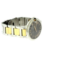 Cartier Ballon Bleu Chocolate Dial W6920063 Rose Gold Steel Automatic Watch