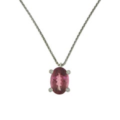 Antonini 3 Piece Diamond and Tourmaline White Gold Set