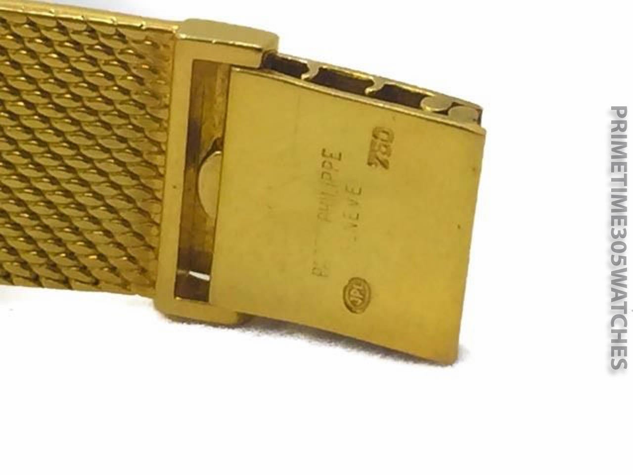 Mens Patek Philippe 18k Yellow Gold Automatic Watch On Bracelet, Ref 3563/3 2