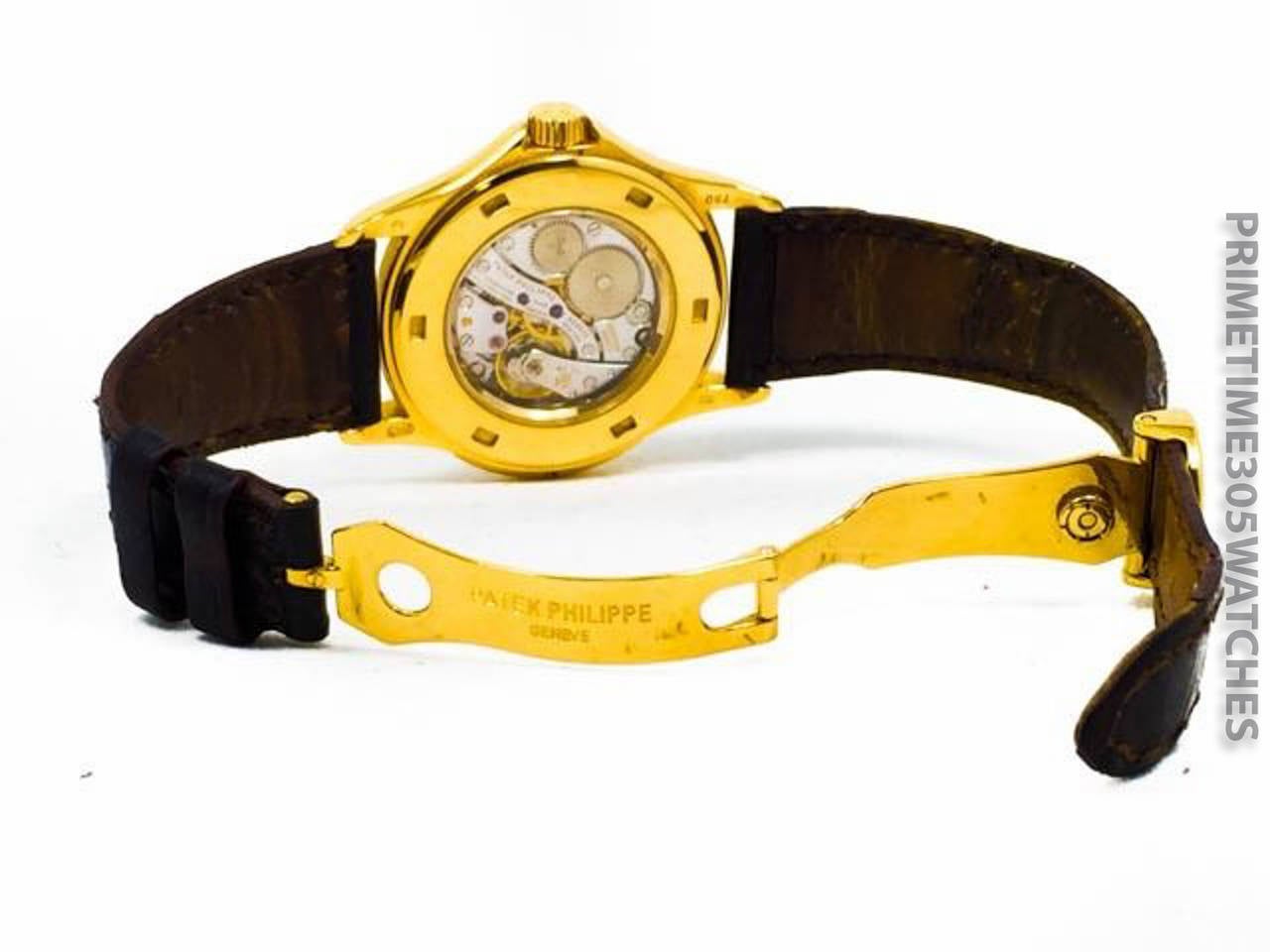 Patek Philippe Yellow Gold Travel Time Wristwatch Ref 5134J 2