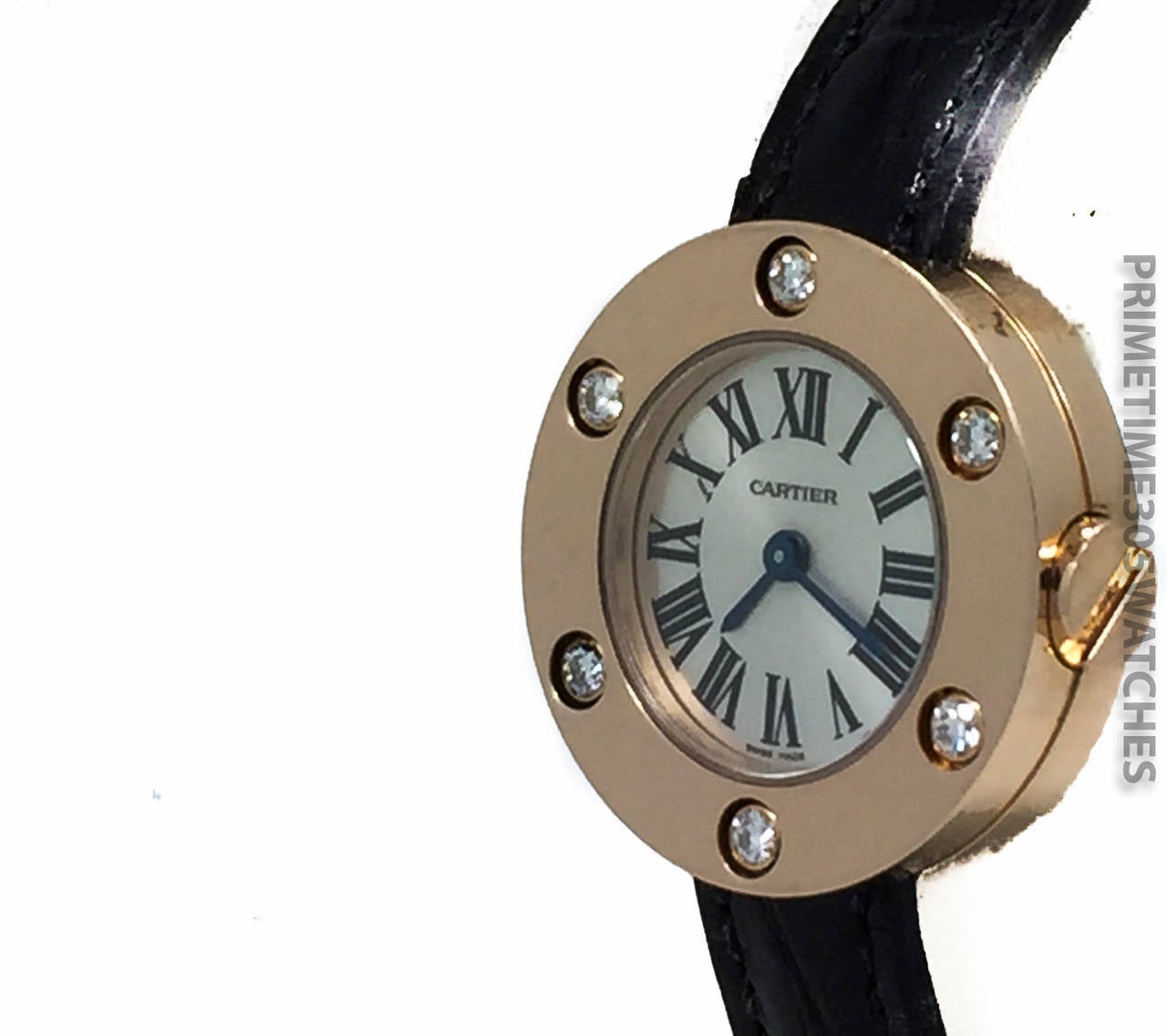 Women's Cartier Lady's Rose Gold Diamond Wristwatch Ref WE800531