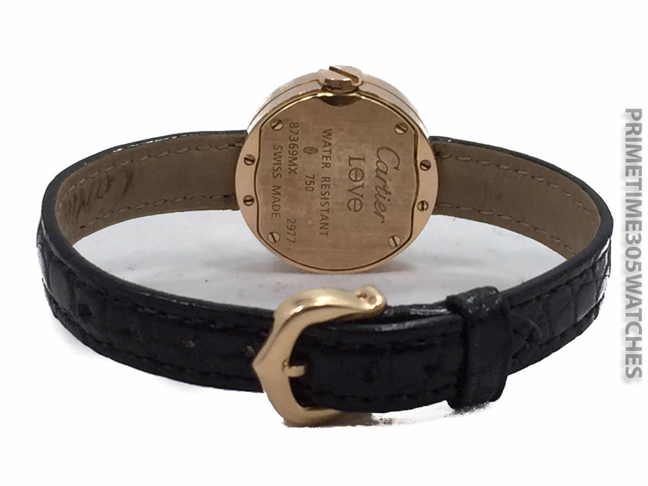 Cartier Lady's Rose Gold Diamond Wristwatch Ref WE800531 2