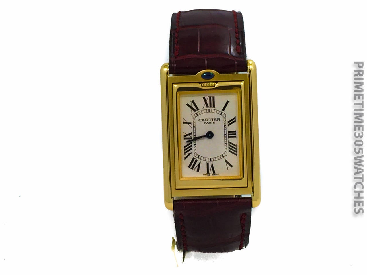 Cartier Yellow Gold Limited Edition Tank Basculante Reverso Wristwatch