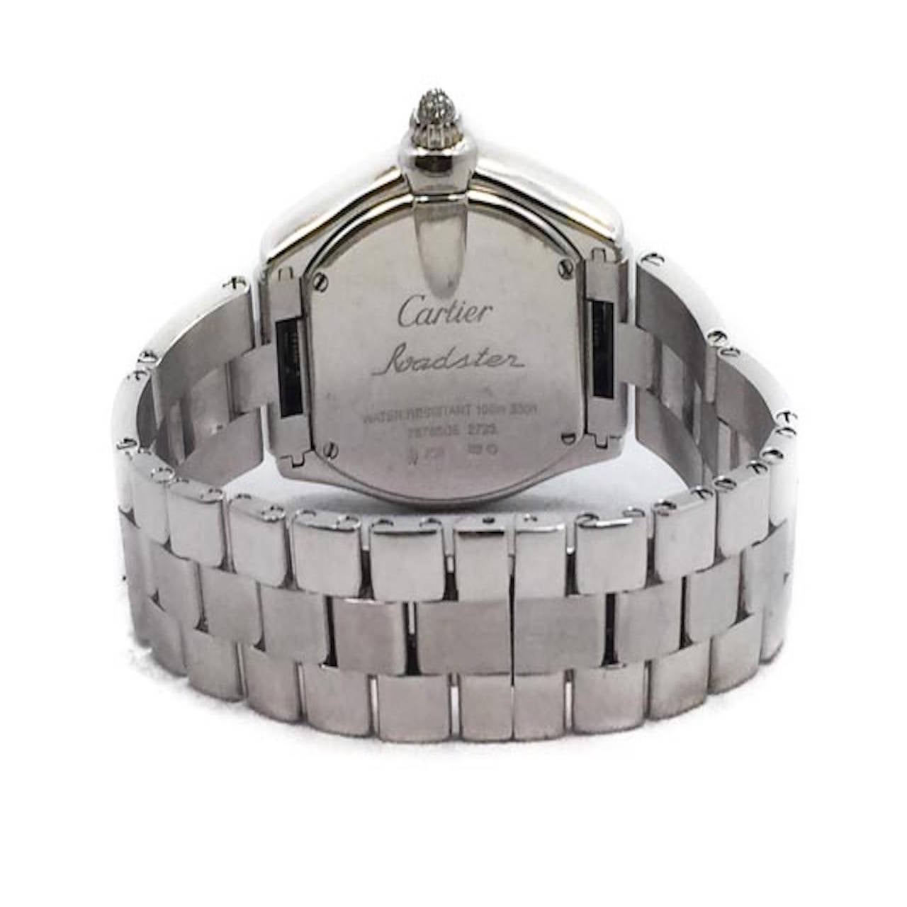 Cartier Lady's White Gold Diamond Roadster Wristwatch Ref WE5002X2 4