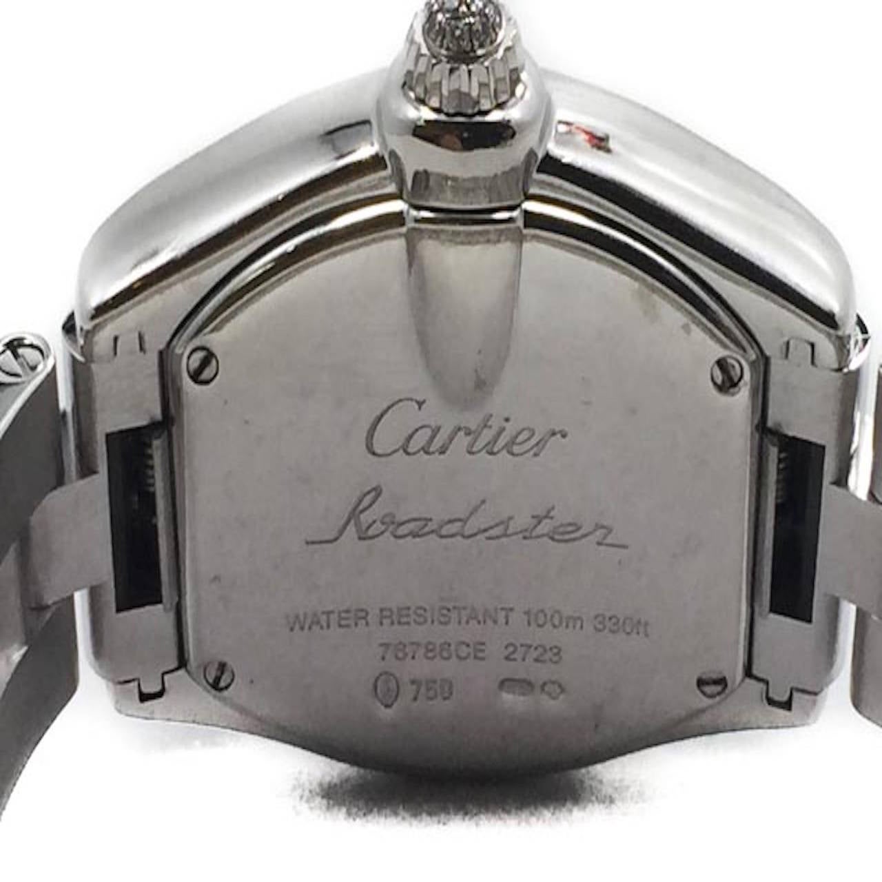 Cartier Lady's White Gold Diamond Roadster Wristwatch Ref WE5002X2 5