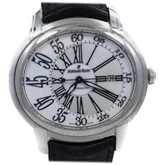 Audemars Piguet White Gold Sapphire Back Millenary XL Wristwatch