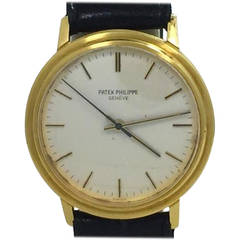 Vintage Mens Patek Philippe Automatic Backwind 18k Yellow Gold Watch Ref 3569