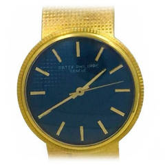 Mens Patek Philippe 18k Yellow Gold Automatic Watch On Bracelet, Ref 3563/3