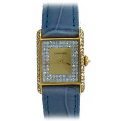 Cartier Lady
s Yellow Gold Tank Wristwatch