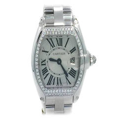 Cartier Lady's White Gold Diamond Roadster Wristwatch Ref WE5002X2