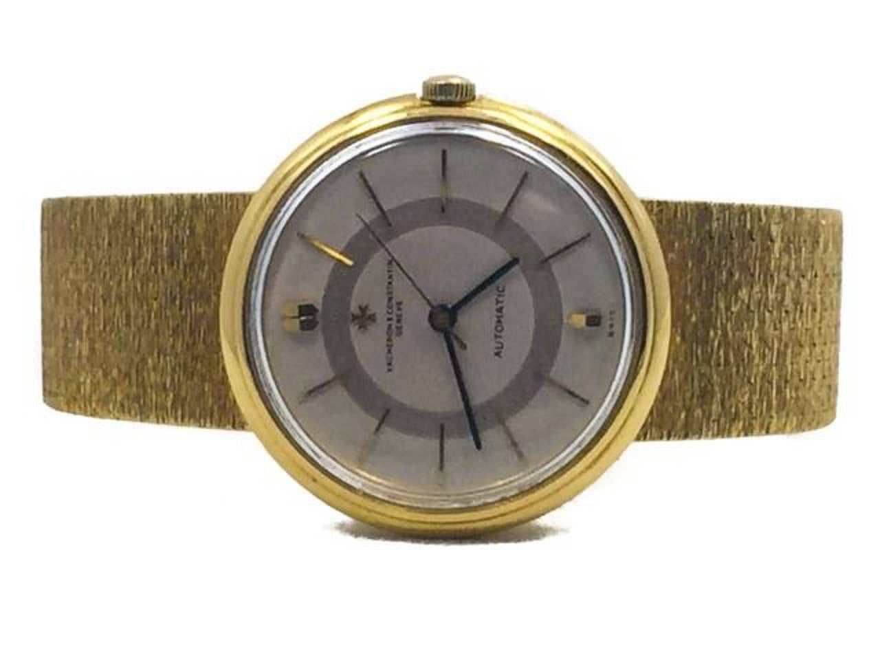 Vacheron Constantin Yellow Gold Automatic Screw-Back Wristwatch In Good Condition In Miami, FL