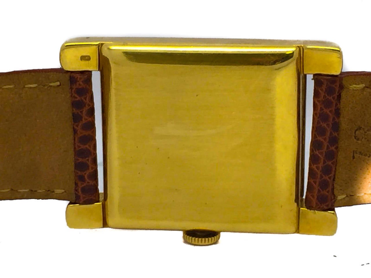 Audemars Piguet Yellow Gold Rectangular Wristwatch In Excellent Condition In Miami, FL