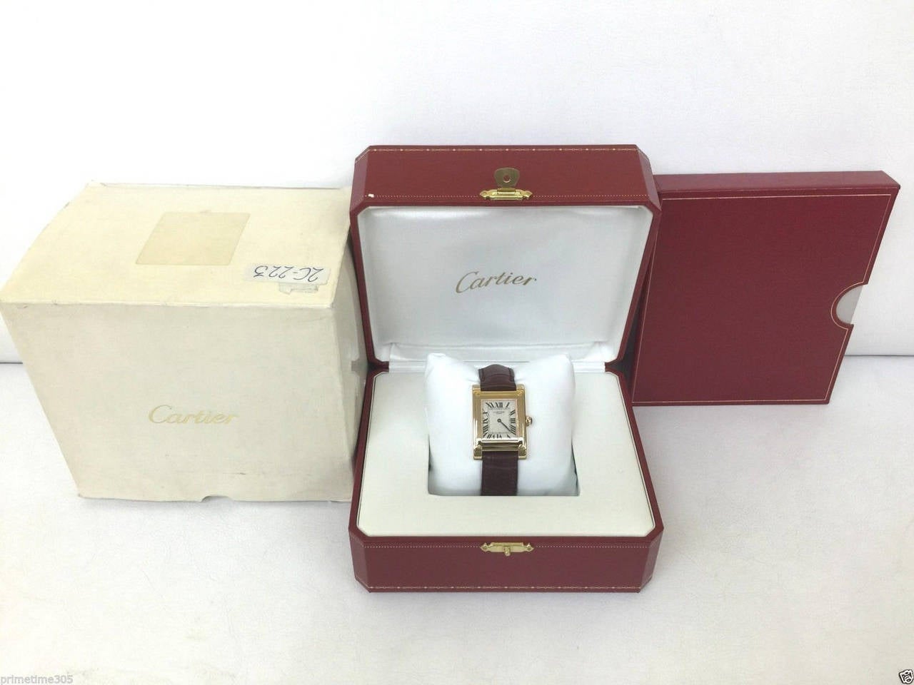 Cartier Yellow Gold Tank A Vis Wristwatch Ref W1529451 In New Condition In Miami, FL