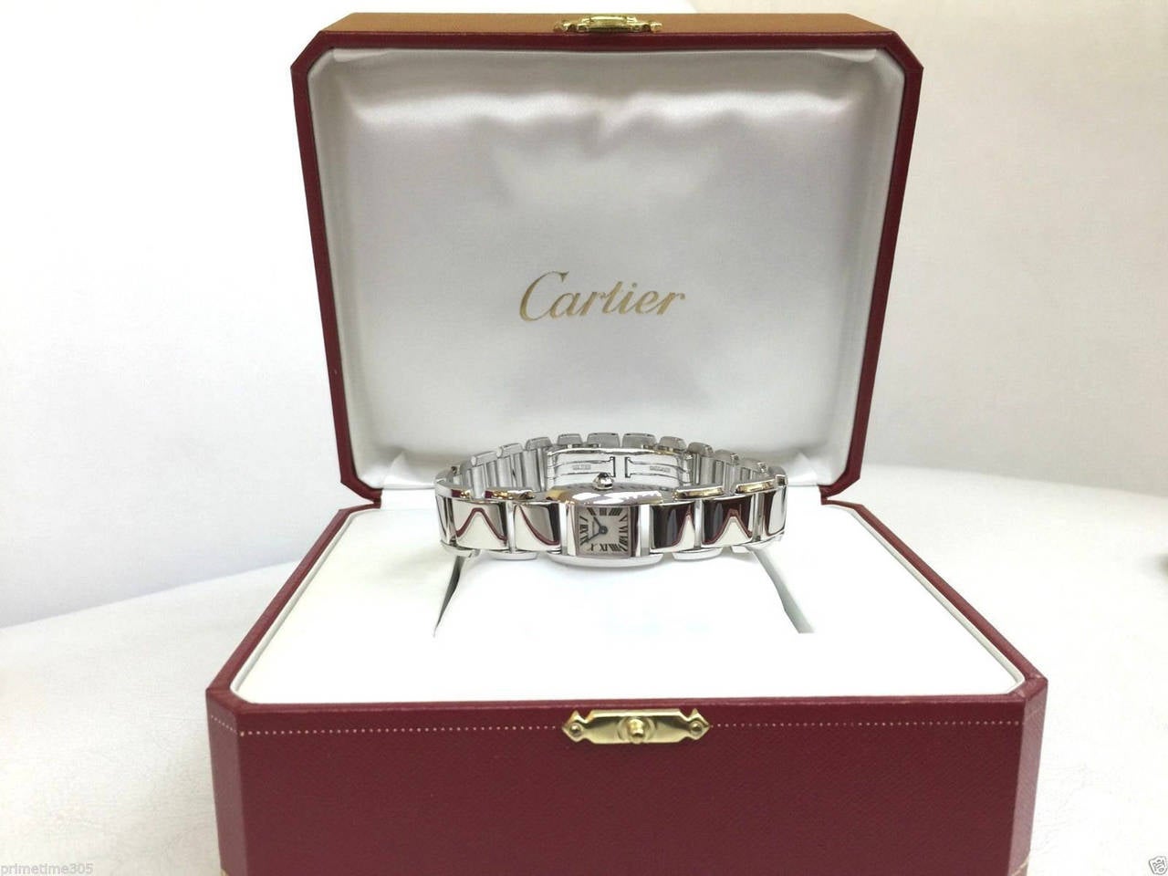 Cartier Lady's White Gold Tankissime Mini Wristwatch Ref W650029H In New Condition In Miami, FL