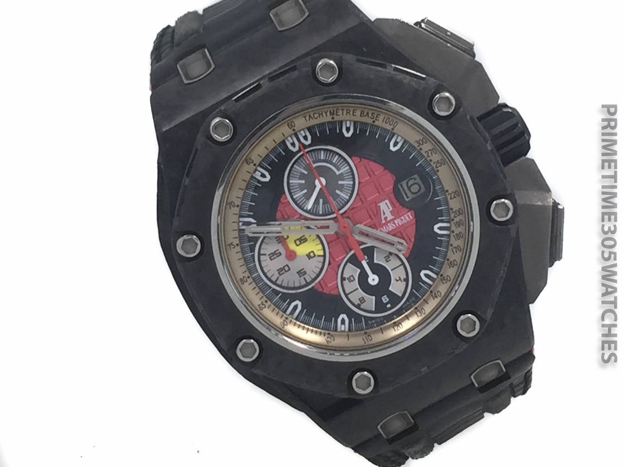 Mens Audemars Piguet Royal Oak Offshore Grand Prix Chronograph Limited Edition (1750 Pieces) Watch in Forged Carbon. This Watch is one of Audemars Piguet Most Popular Watches Ever Made and is Very Collectible. The Watch is in Excellent Condition &
