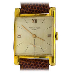 Audemars Piguet Yellow Gold Rectangular Wristwatch