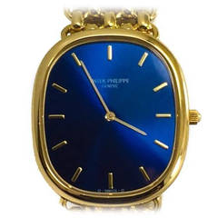 Patek Philippe Yellow Gold Jumbo Automatic Ellipse Wristwatch Ref 3738/106