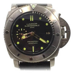 Panerai Stainless Steel Pam 364 Luminor Submersible Power Reserve Wristwatch