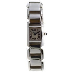 Cartier Lady's White Gold Tankissime Mini Wristwatch Ref W650029H